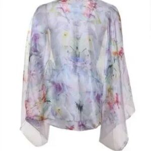 Ted Baker Multicolor Floral Sheer Top